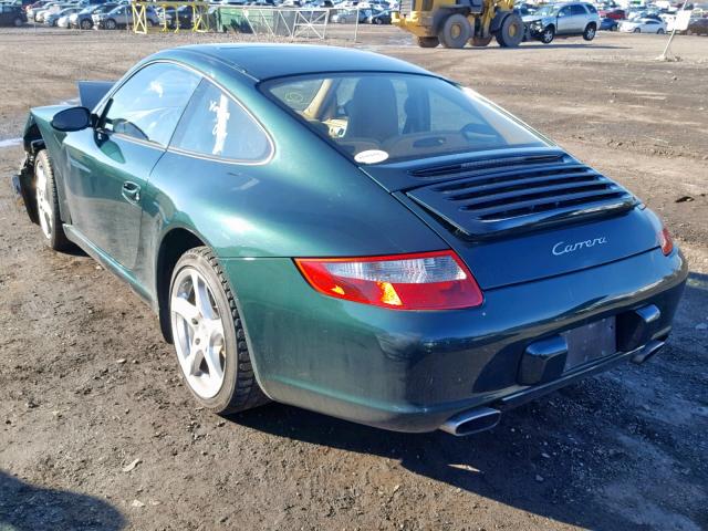 WP0AA29927S710255 - 2007 PORSCHE 911 NEW GE GREEN photo 3