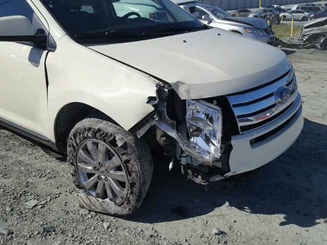 2FMDK48C77BA26049 - 2007 FORD EDGE SEL WHITE photo 9