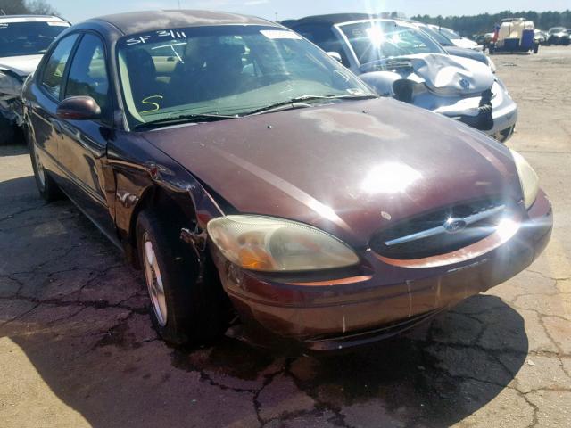 1FAFP55U91G274021 - 2001 FORD TAURUS SES BURGUNDY photo 1