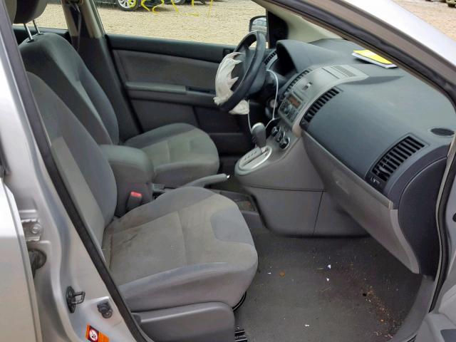 3N1AB61E39L642839 - 2009 NISSAN SENTRA 2.0 SILVER photo 5