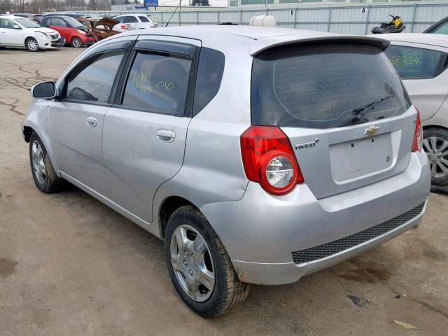 KL1TG6DE9BB231608 - 2011 CHEVROLET AVEO LT GRAY photo 3