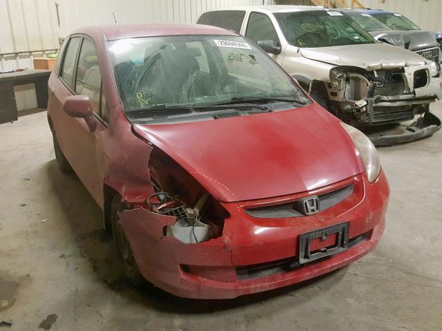 JHMGD384X7S805139 - 2007 HONDA FIT RED photo 1