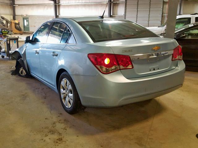 1G1PC5SHXC7280178 - 2012 CHEVROLET CRUZE LS BLUE photo 3