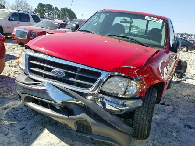 2FTRF17W34CA84643 - 2004 FORD F-150 HERI RED photo 2