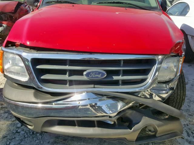 2FTRF17W34CA84643 - 2004 FORD F-150 HERI RED photo 7