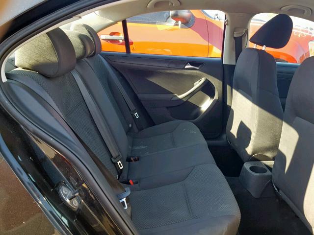 3VW2K7AJ3BM019349 - 2011 VOLKSWAGEN JETTA BASE BLACK photo 6