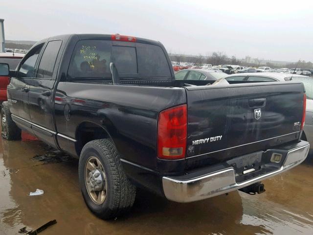 3D7KR28C76G273777 - 2006 DODGE RAM 2500 S BLACK photo 3