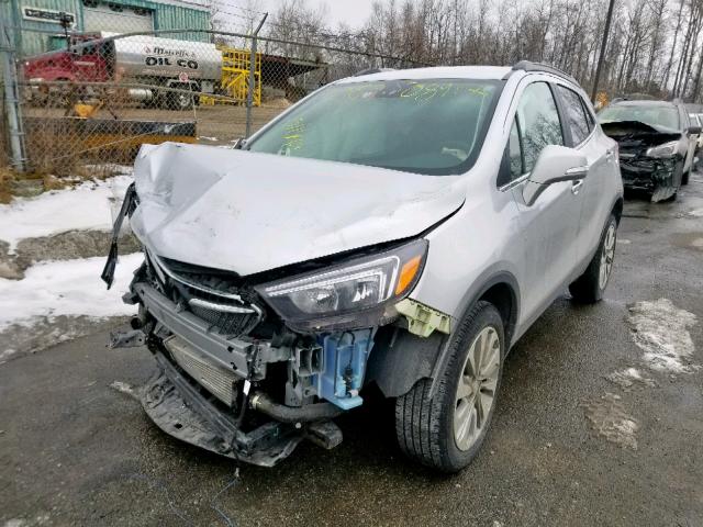 KL4CJESB0HB101782 - 2017 BUICK ENCORE PRE SILVER photo 2