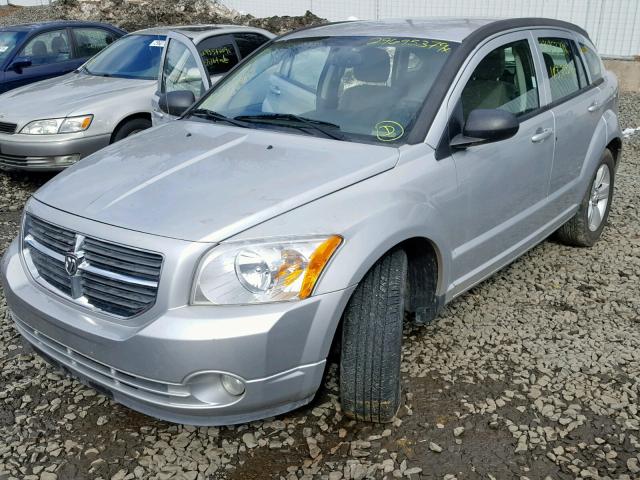 1B3CB3HA4BD254670 - 2011 DODGE CALIBER MA SILVER photo 2