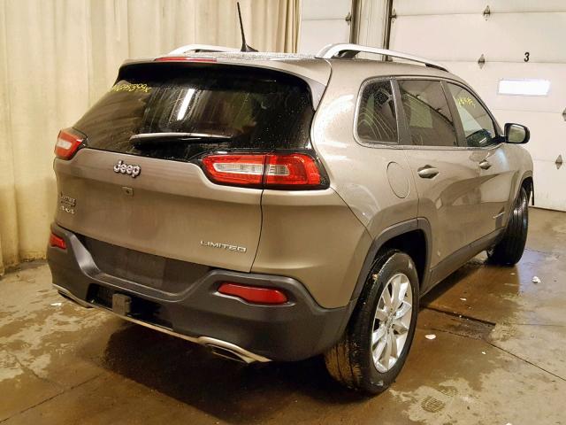 1C4PJMDS3HW571375 - 2017 JEEP CHEROKEE L BROWN photo 4