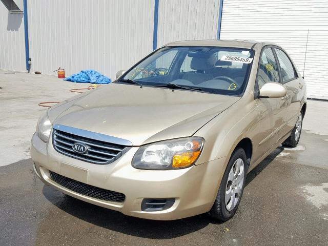 KNAFE221895647904 - 2009 KIA SPECTRA EX GOLD photo 2