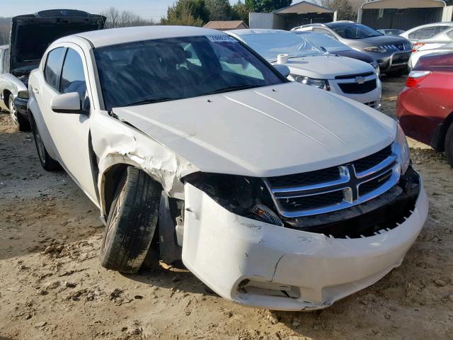 1B3BD1FB7BN524460 - 2011 DODGE AVENGER MA WHITE photo 1