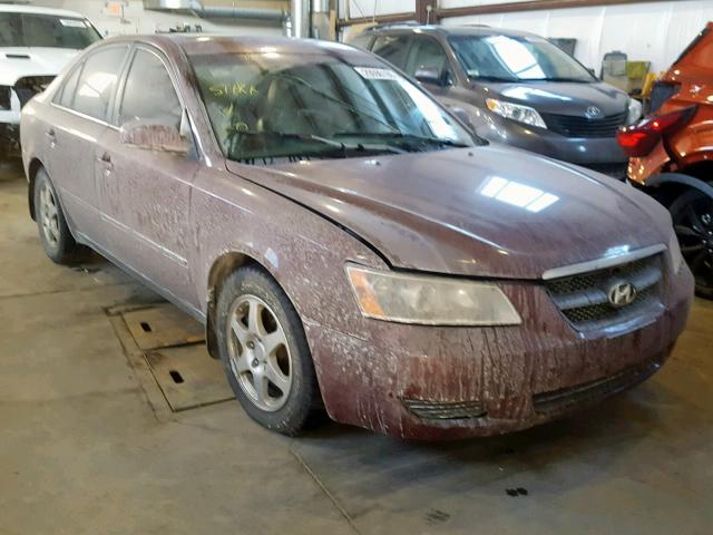 5NPET46F97H203823 - 2007 HYUNDAI SONATA GL RED photo 1