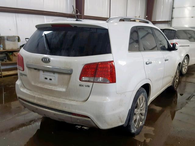 5XYKWDA28CG292252 - 2012 KIA SORENTO SX WHITE photo 4