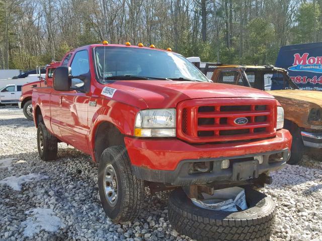 1FTSX31L44EB62592 - 2004 FORD F350 SRW S RED photo 1