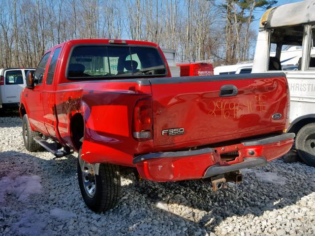 1FTSX31L44EB62592 - 2004 FORD F350 SRW S RED photo 3