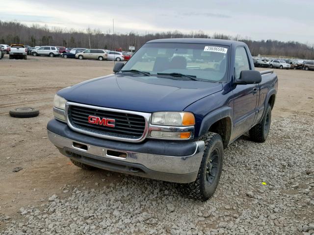 1GTEK14V42Z227864 - 2002 GMC NEW SIERRA BLUE photo 2