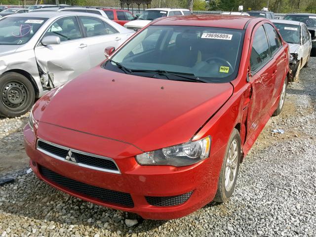 JA32U2FU1CU030624 - 2012 MITSUBISHI LANCER ES/ RED photo 2