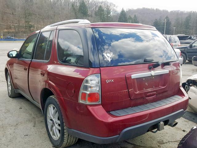 5S3ET13S572805369 - 2007 SAAB 9-7X 4.2I MAROON photo 3