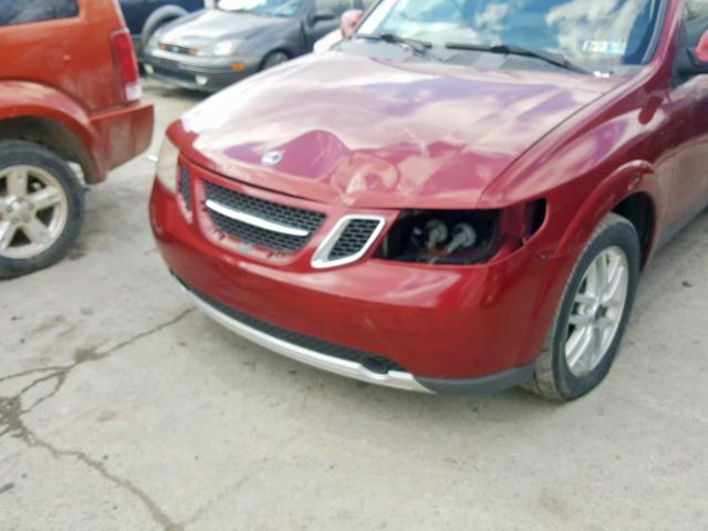 5S3ET13S572805369 - 2007 SAAB 9-7X 4.2I MAROON photo 9