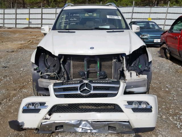 4JGBF7BE1BA750136 - 2011 MERCEDES-BENZ GL 450 4MA WHITE photo 9