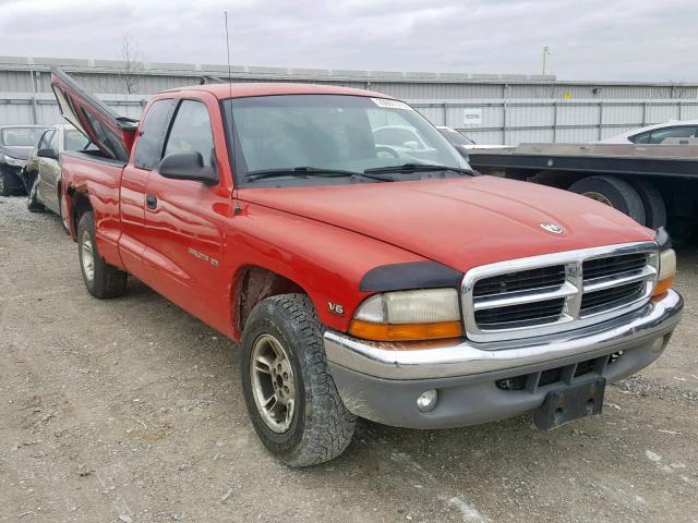 1B7GL22X9XS288711 - 1999 DODGE DAKOTA RED photo 1