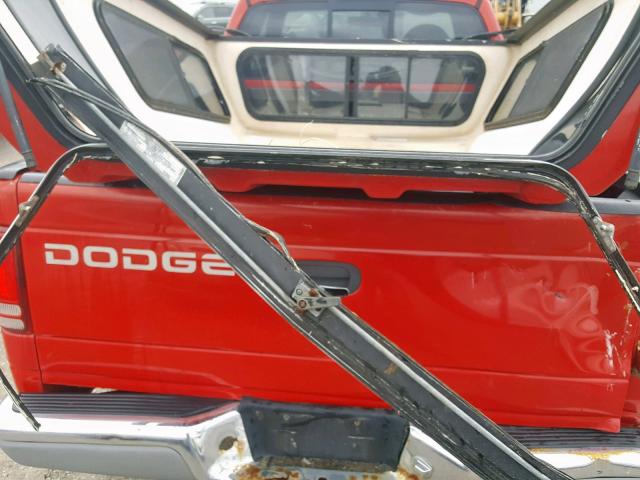 1B7GL22X9XS288711 - 1999 DODGE DAKOTA RED photo 6