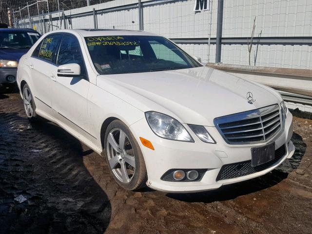 WDDHF5GBXAA134974 - 2010 MERCEDES-BENZ E 350 WHITE photo 1