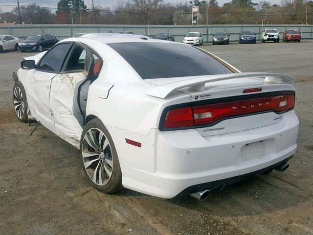 2C3CDXEJ2DH534814 - 2013 DODGE CHARGER SR WHITE photo 3