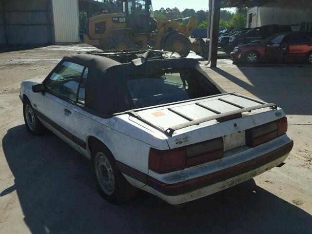 1FABP44E3KF151094 - 1989 FORD MUSTANG LX WHITE photo 3