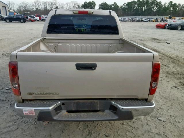 1GCDS136168112561 - 2006 CHEVROLET COLORADO BEIGE photo 9