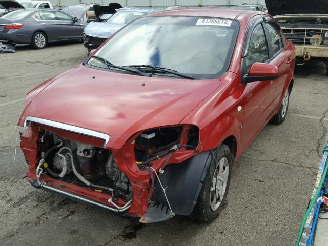 KL1TD56698B172366 - 2008 CHEVROLET AVEO BASE 红色 照片 2