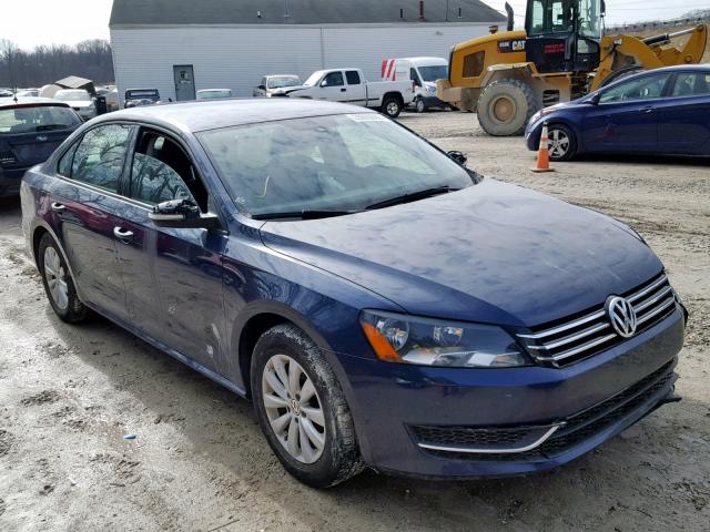 1VWAP7A38DC062989 - 2013 VOLKSWAGEN PASSAT S BLUE photo 1