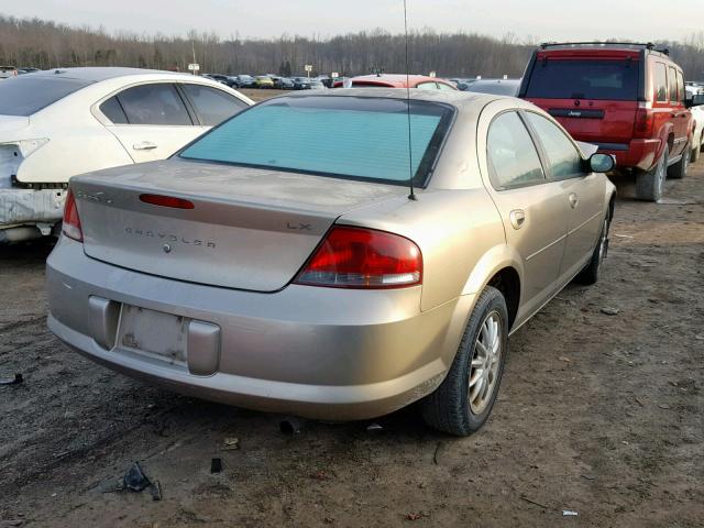 1C3EL46T33N562749 - 2003 CHRYSLER SEBRING LX TAN photo 4