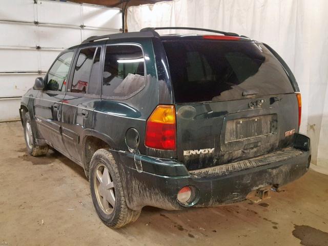 1GKDT13S632375304 - 2003 GMC ENVOY GREEN photo 3