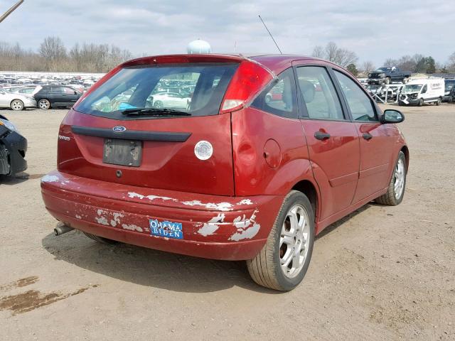 3FAHP37312R191906 - 2002 FORD FOCUS ZX5 RED photo 4