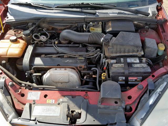 3FAHP37312R191906 - 2002 FORD FOCUS ZX5 RED photo 7