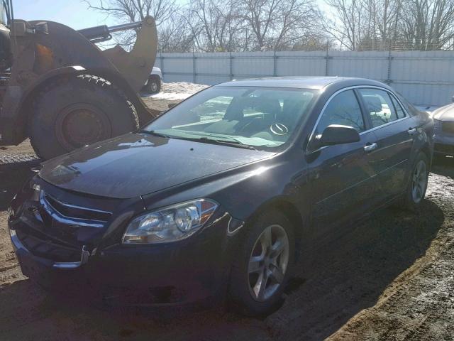 1G1ZB5E01CF220765 - 2012 CHEVROLET MALIBU LS BLACK photo 2