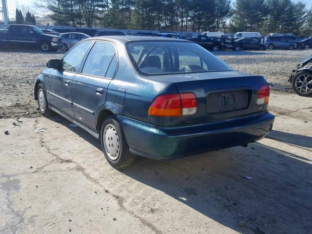 2HGEJ6628VH555524 - 1997 HONDA CIVIC DX GREEN photo 3