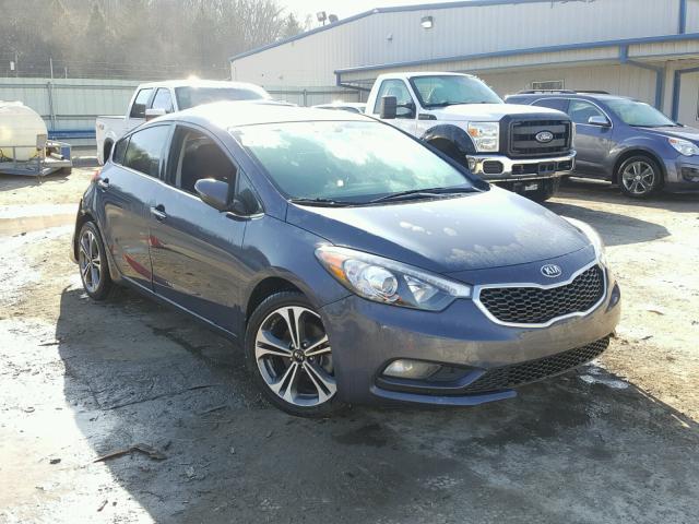 KNAFX4A87F5380674 - 2015 KIA FORTE EX GRAY photo 1