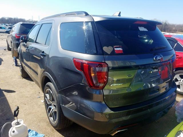 1FM5K8GT7HGA66896 - 2017 FORD EXPLORER SPORT  photo 3