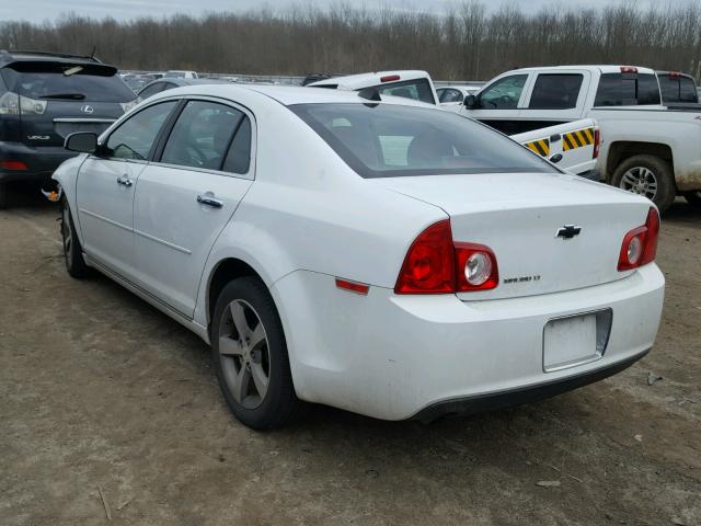 1G1ZC5EU9CF131669 - 2012 CHEVROLET MALIBU 1LT WHITE photo 3