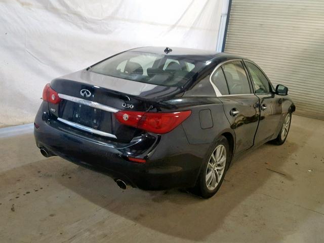 JN1BV7AR9EM689927 - 2014 INFINITI Q50 BASE BLACK photo 4