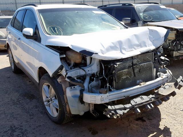 2FMTK4J85FBC07344 - 2015 FORD EDGE SEL WHITE photo 1