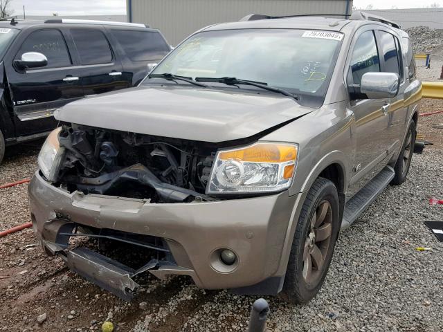 5N1BA08D98N604041 - 2008 NISSAN ARMADA SE TAN photo 2