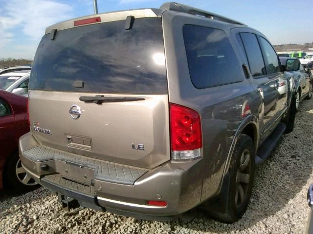 5N1BA08D98N604041 - 2008 NISSAN ARMADA SE TAN photo 4