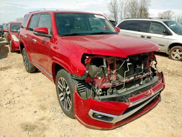 JTEBU5JRXG5382988 - 2016 TOYOTA 4RUNNER SR RED photo 1