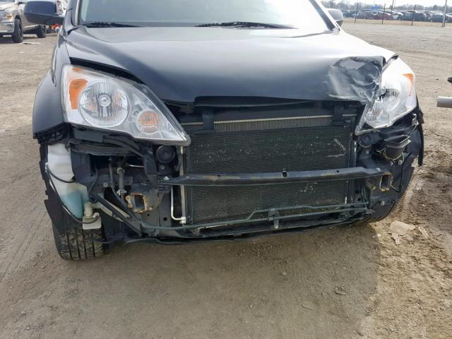 JHLRE48739C014443 - 2009 HONDA CR-V EXL BLACK photo 9