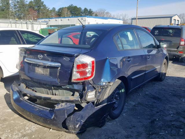 3N1AB6AP1CL745427 - 2012 NISSAN SENTRA 2.0 BLUE photo 4