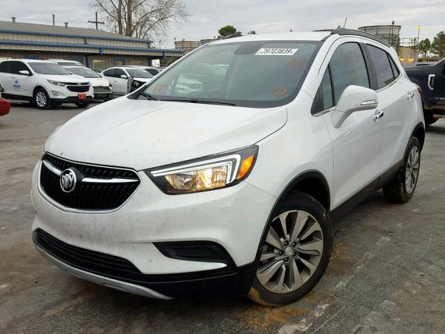 KL4CJASB5JB578707 - 2018 BUICK ENCORE PRE WHITE photo 2